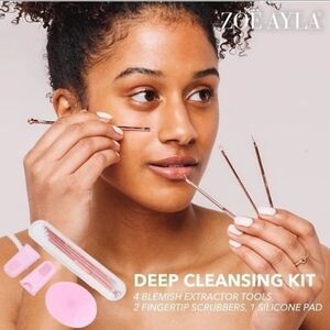 Zoe Ayla Deep Skin Cleansing 7 PC Kit BNWT Limited Edition SO 1 Left